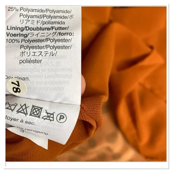 Madewell Velvet Circle Mini Skirt In Leopard Dot Orange Brown Black Size 6 - Picture 8 of 8